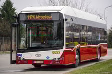 Solaris Urbino 12 hydrogen w zajezdni MPK Wrocław